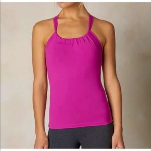 PRANA Quinn Chakara Yoga Top Vivid Viola Pink Size Small